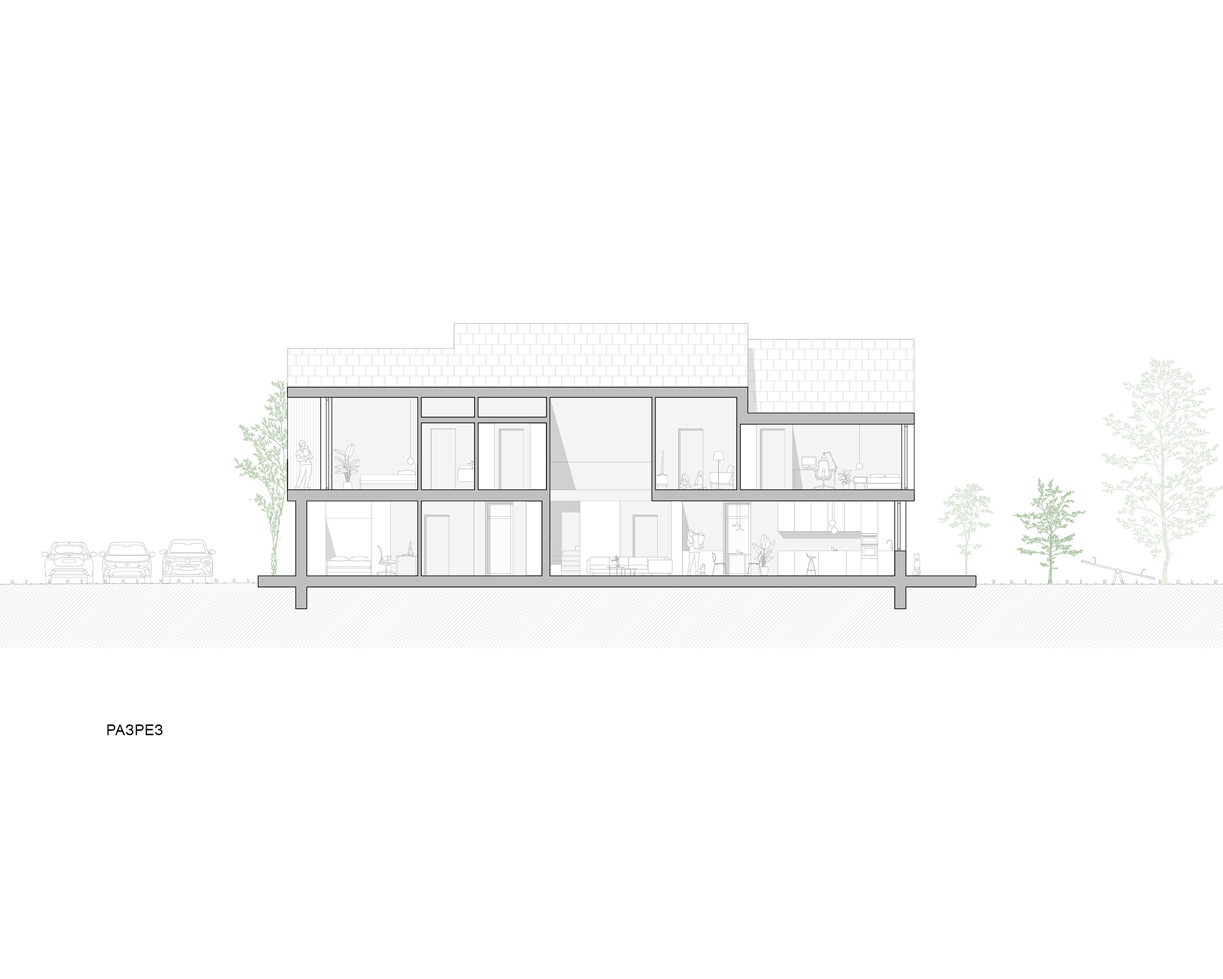 Rift House by Dual Studio - Plans