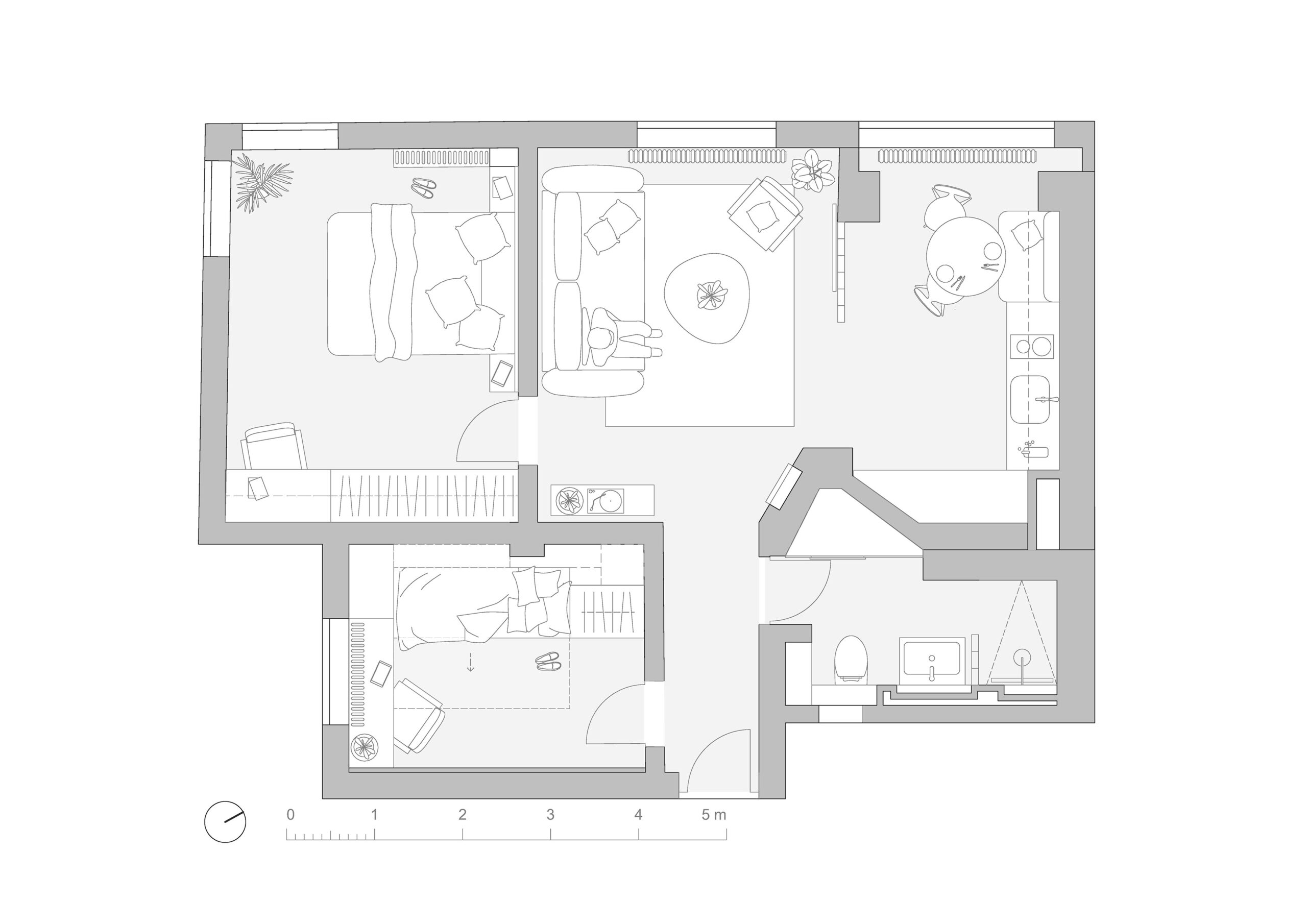 Dual Studio - Interior Design - Sofia -Vitosha - Plan
